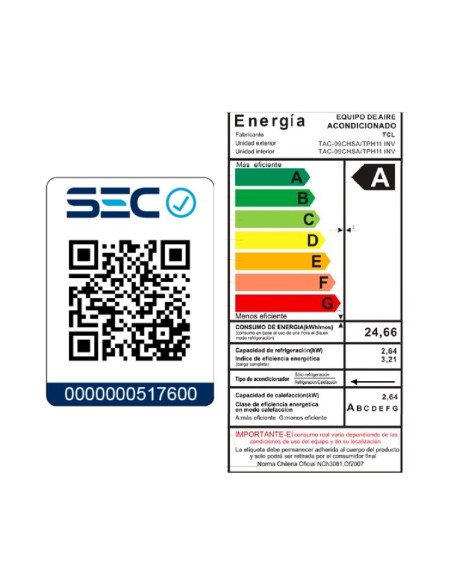 Aire Acondicionado Inverter TCL BreezeIN 09000 BTU WIFI