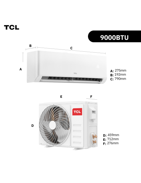 Aire Acondicionado Inverter TCL BreezeIN 09000 BTU WIFI