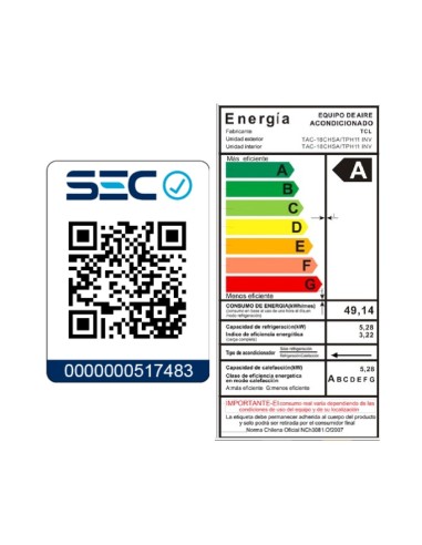 Aire Acondicionado Inverter TCL BreezeIN 18000 BTU WIFI