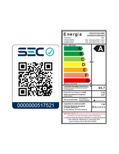 Aire Acondicionado Inverter TCL BreezeIN 24000 BTU WIFI
