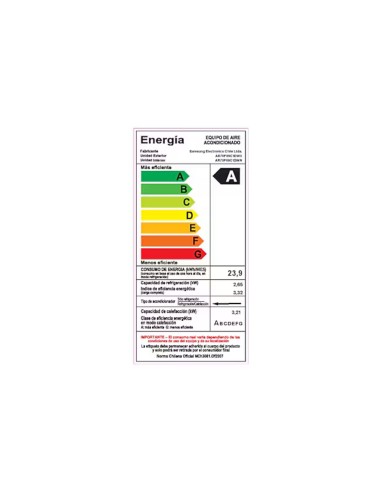 Aire acondicionado Split Samsung Wind-Free Inverter y Wi-Fi 9.000 btu