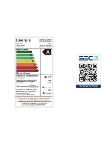 Aire Acondicionado Split Inverter EcoMaster 9000 Btu + Wifi